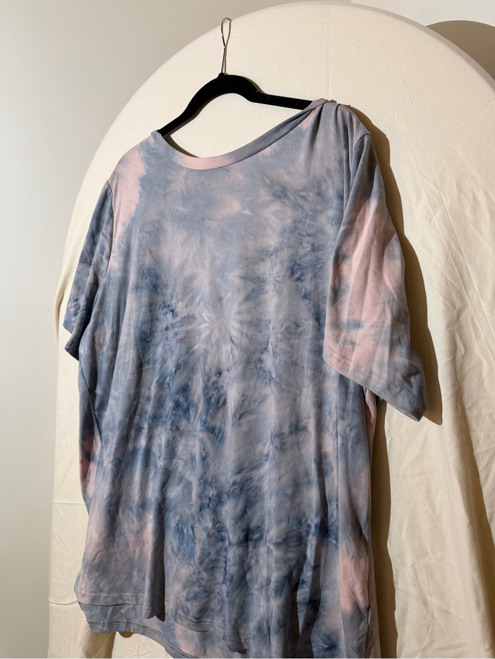 Light Blue & Pink Tie-Dye Women’s Tee